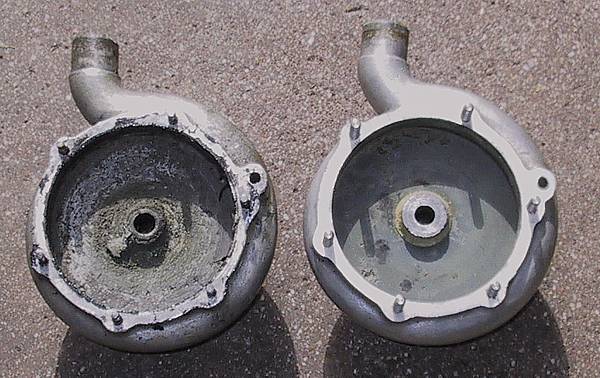 R-R PIII - water pump front castings