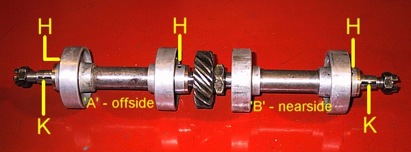 R-R PIII - distributor cross-shaft